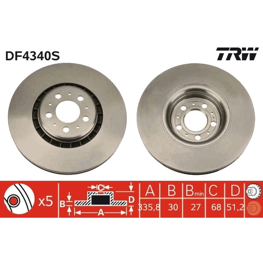 DF4340S - Brake Disc 