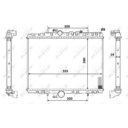 53941 - Radiaator, mootorijahutus 