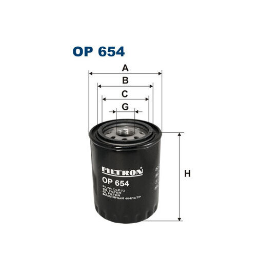 OP 654 - Oil filter 