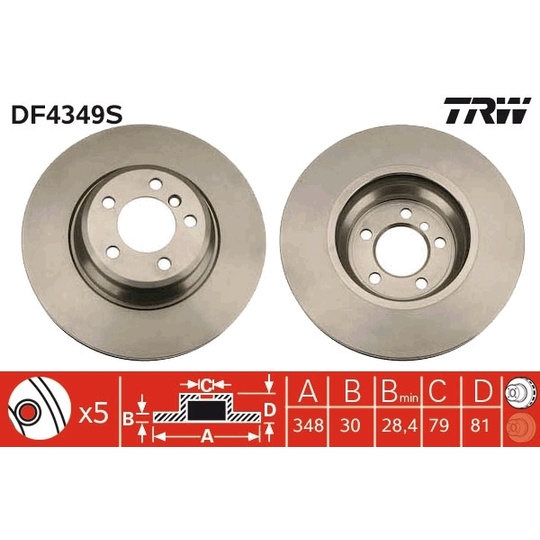 DF4349S - Brake Disc 