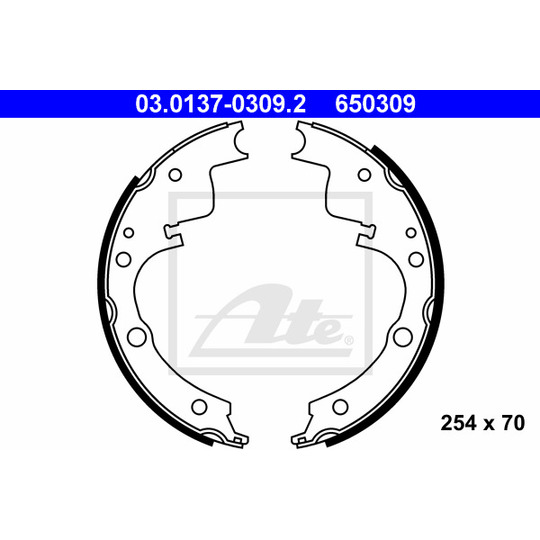 03.0137-0309.2 - Brake Shoe Set 