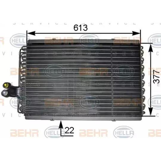 8FC 351 301-461 - Condenser, air conditioning 