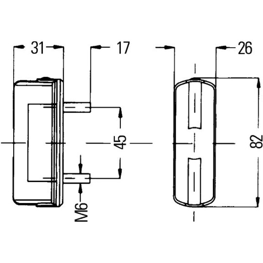 2KA 997 011-001 - Licence Plate Light 