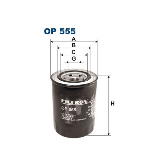 OP 555 - Oil filter 
