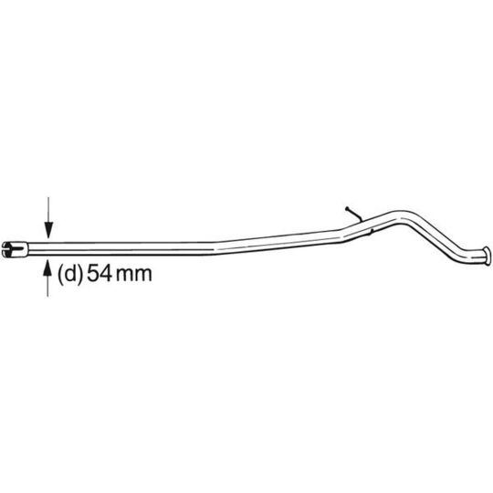 889-631 - Repair Pipe, catalytic converter 