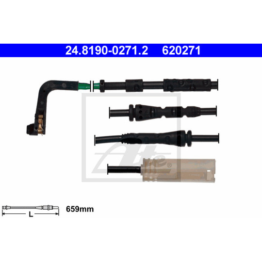 24.8190-0271.2 - Warning Contact, brake pad wear 