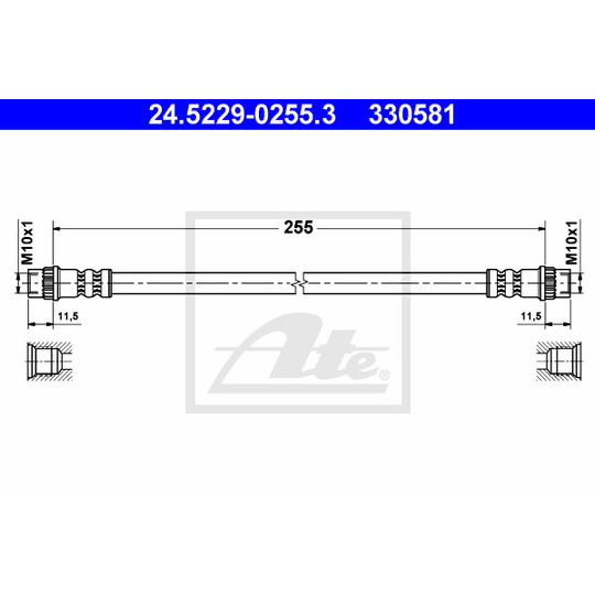 24.5229-0255.3 - Pidurivoolik 