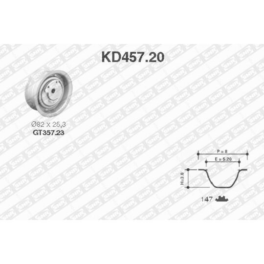 KD457.20 - Timing Belt Set 