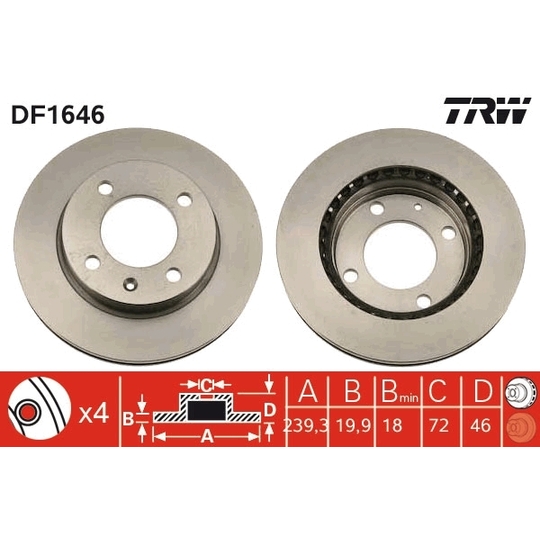 DF1646 - Brake Disc 