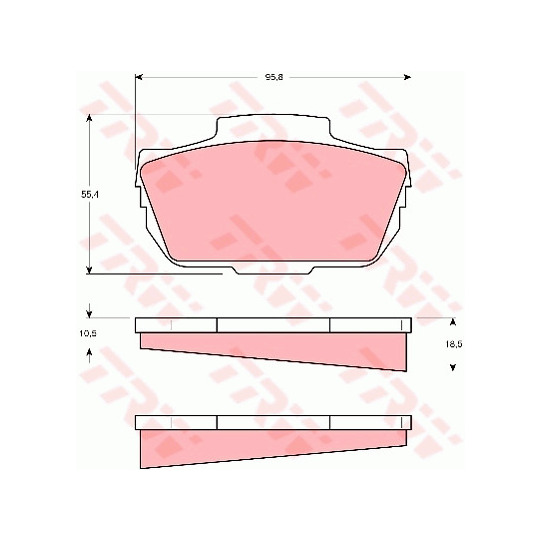 GDB337 - Brake Pad Set, disc brake 