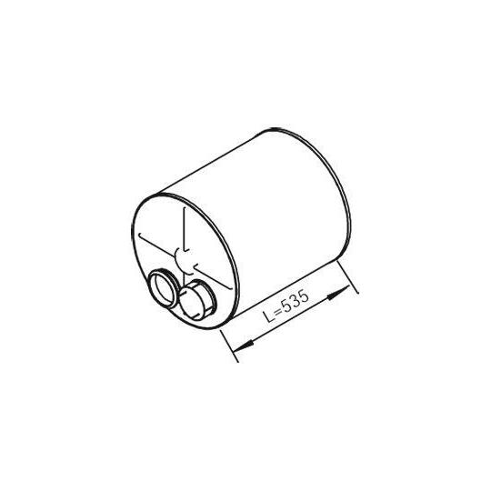 21386 - Middle-/End Silencer 