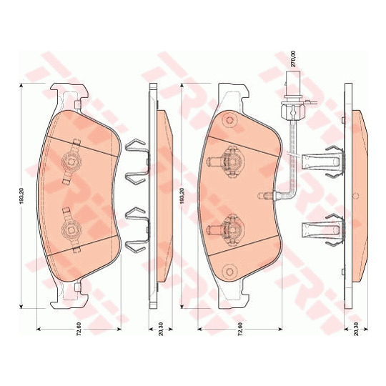 GDB1811 - Brake Pad Set, disc brake 