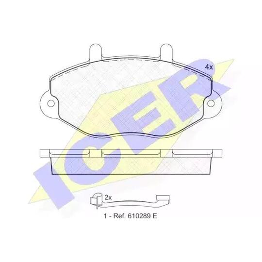 140897-203 - Brake Pad Set, disc brake 