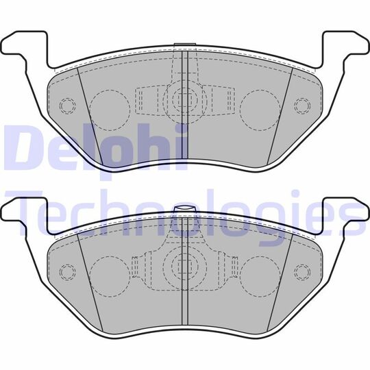 LP2158 - Brake Pad Set, disc brake 