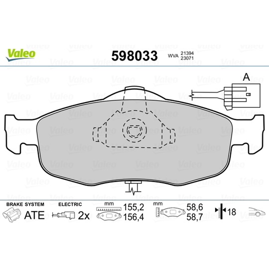 598033 - Brake Pad Set, disc brake 