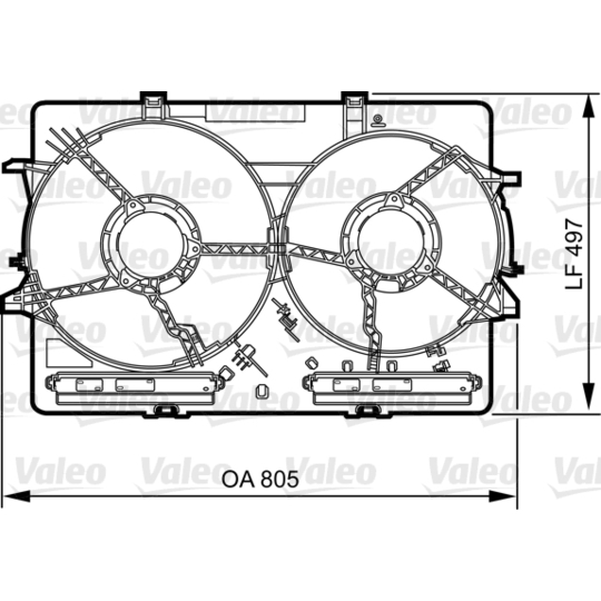 820757 - Support, cooling fan 