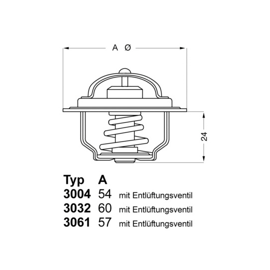 3004.74 - Termostaat, Jahutusvedelik 