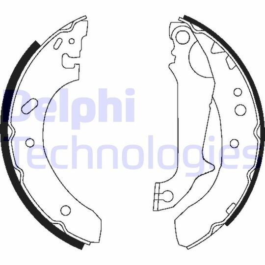 LS1683 - Brake Shoe Set 