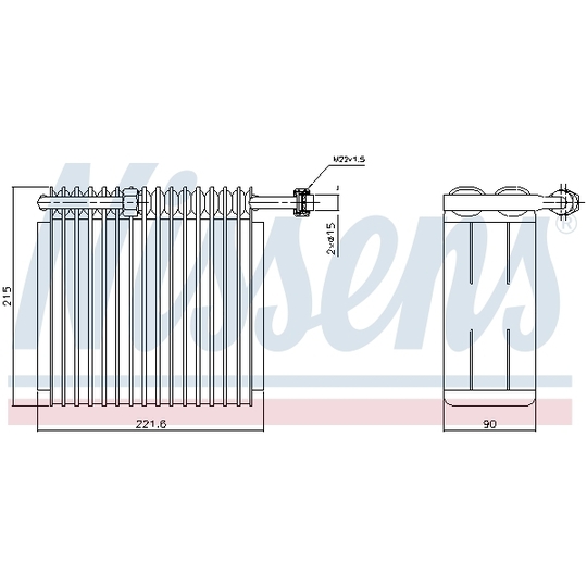 92199 - Evaporator, air conditioning 