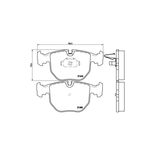 P 06 048 - Brake Pad Set, disc brake 