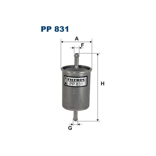 PP 831 - Bränslefilter 