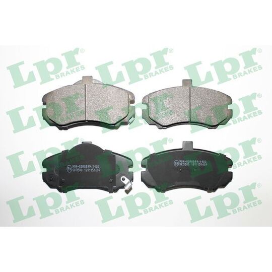 05P1609 - Brake Pad Set, disc brake 