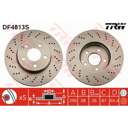 DF4813S - Brake Disc 