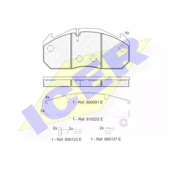 151040-110 - Brake Pad Set, disc brake 