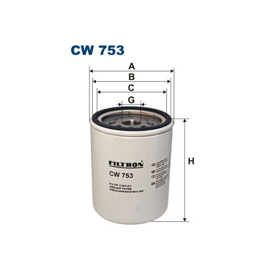 CW 753 - Coolant filter 