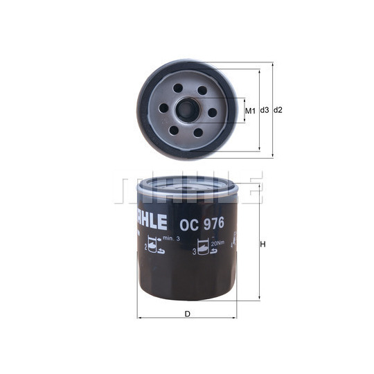 OC 976 - Oil filter 