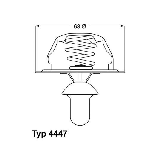 4447.85D - Termostat, kylvätska 