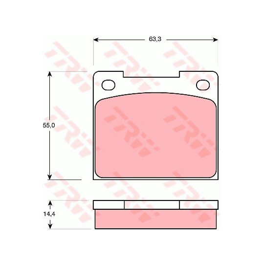 GDB533 - Brake Pad Set, disc brake 