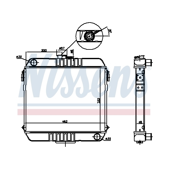 63200 - Radiator, engine cooling 