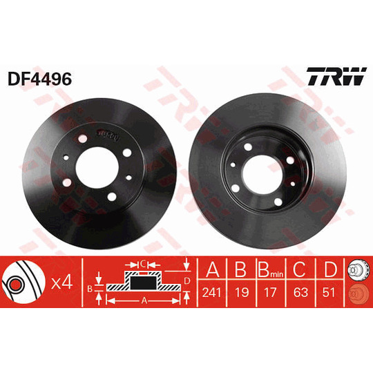 DF4496 - Brake Disc 