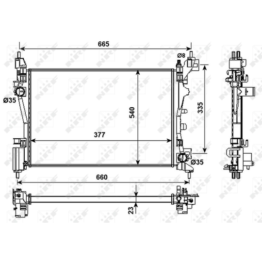 53981 - Radiator, engine cooling 