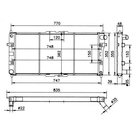 52029 - Radiator, engine cooling 