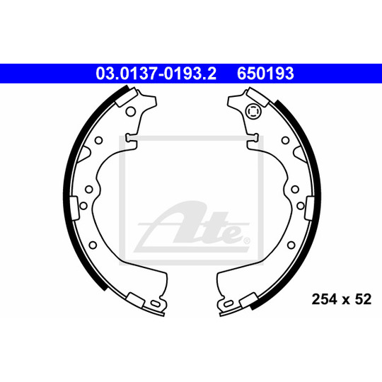 03.0137-0193.2 - Brake Shoe Set 