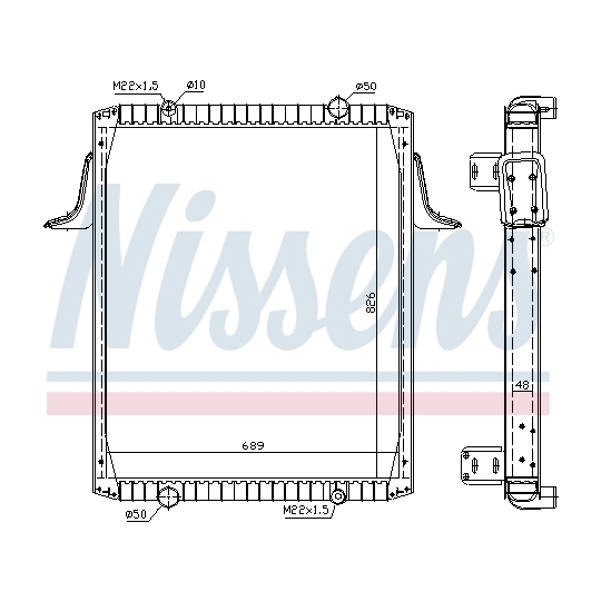 63822A - Radiaator, mootorijahutus 