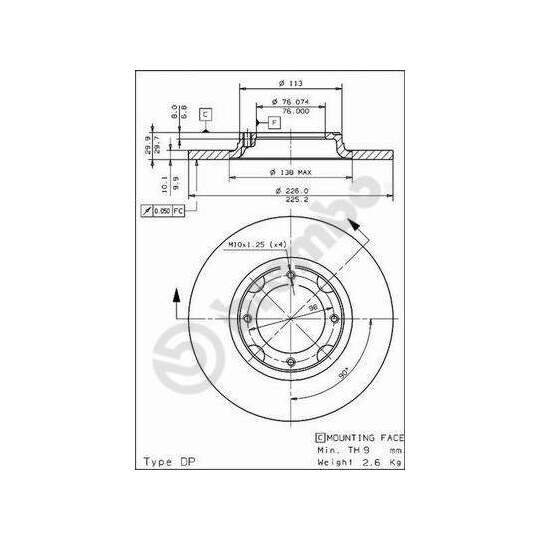 08.4414.10 - Brake Disc 