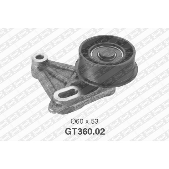 GT360.02 - Tensioner Pulley, timing belt 