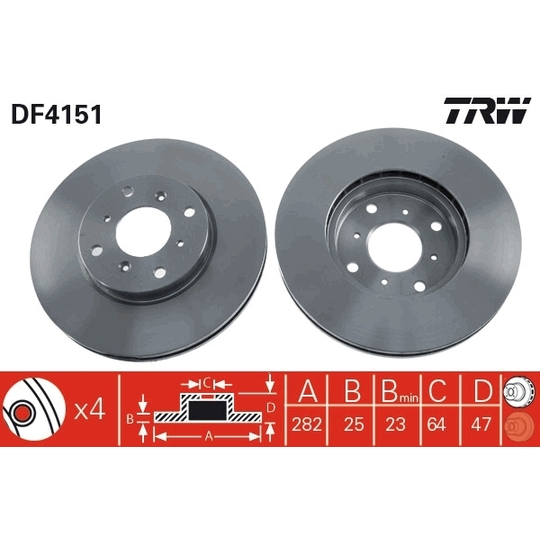DF4151 - Brake Disc 