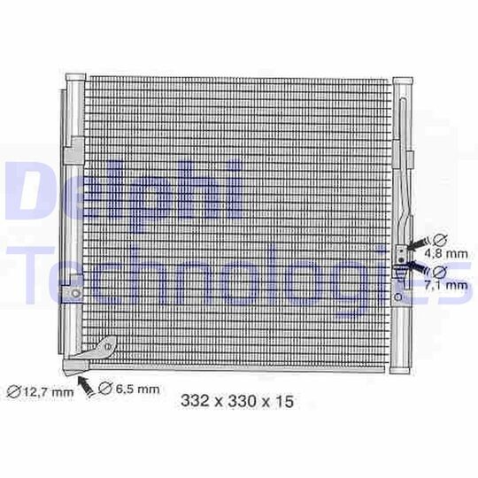 TSP0225366 - Kondensor, klimatanläggning 