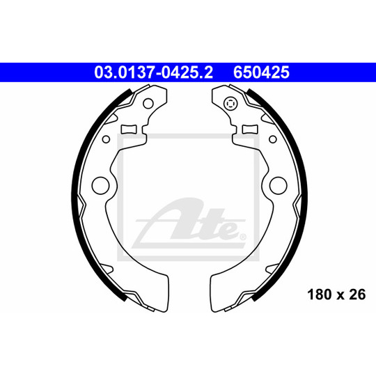 03.0137-0425.2 - Brake Shoe Set 