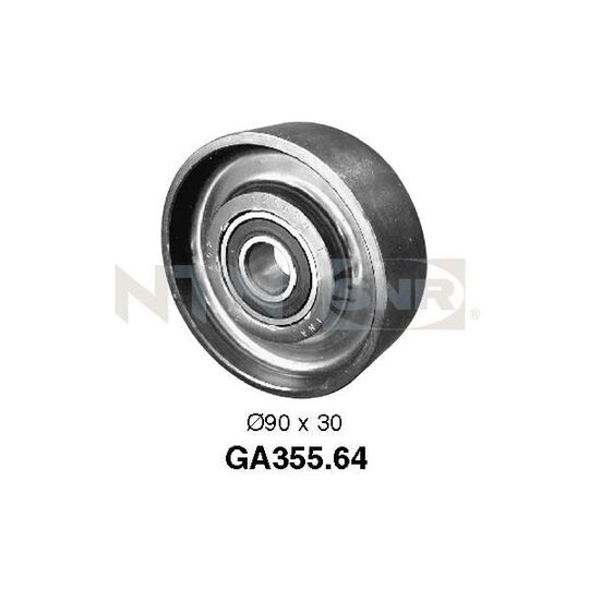 GA355.64 - Deflection/Guide Pulley, v-ribbed belt 