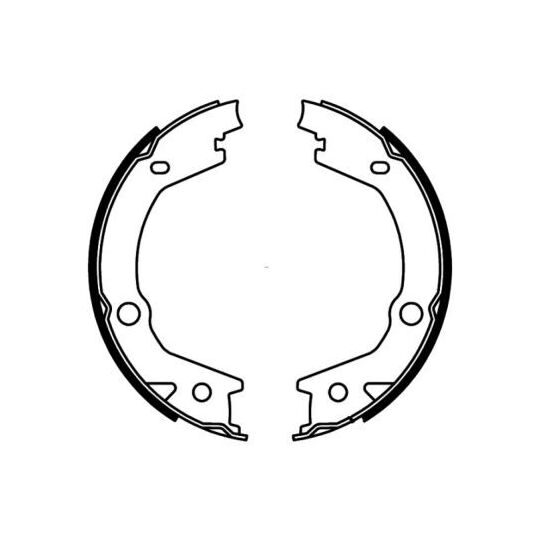 C00527ABE - Brake Shoe Set, parking brake 