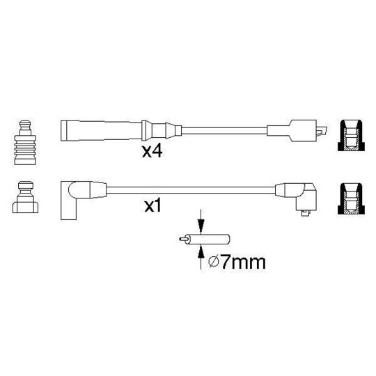 0 986 356 890 - Ignition Cable Kit 