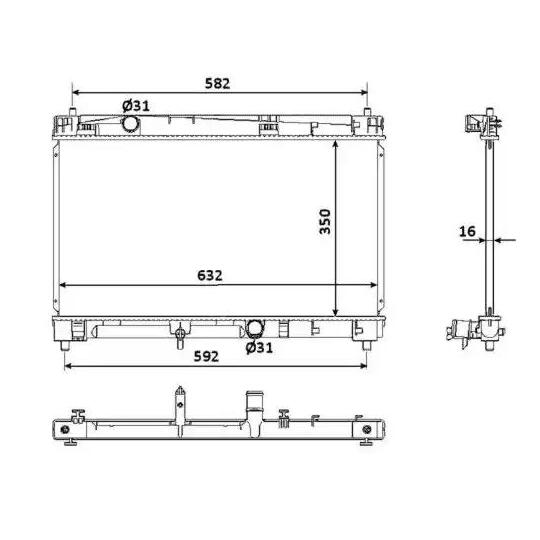 53925 - Radiator, engine cooling 