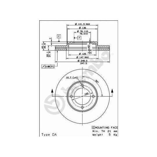 09.5678.10 - Brake Disc 