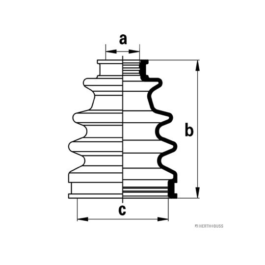 J2882008 - Bellow Set, drive shaft 