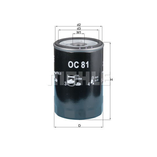 OC 81 - Oil filter 